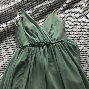 Sage Green Jim Hjelm Bridesmaid Dress